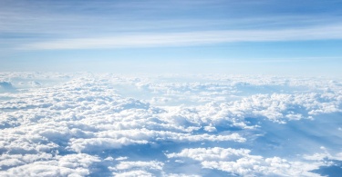 aerial view of cloudscape